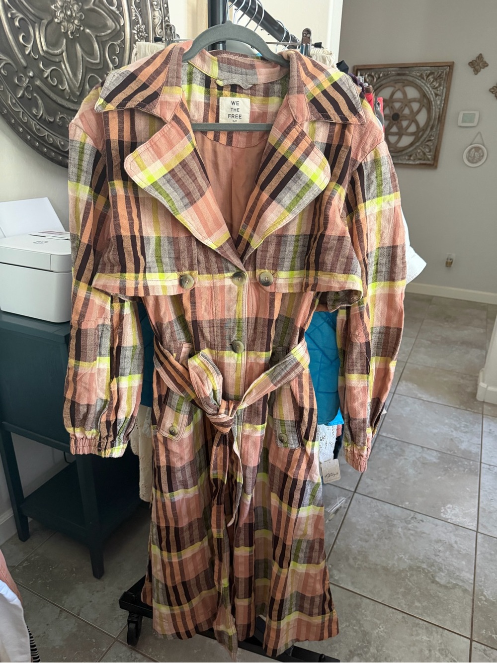 NWT FREE PEOPLE WE THE FREE BLISS MAXI TRENCH - Picture 2 of 4